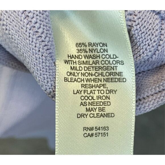 ELIZA J Scalloped Fit & Flare Sweater Dress Size XS Lilac Mini Sleeveless Spring - Picture 8 of 15